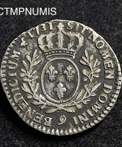 ,MONNAIE,ROYALE,LOUIS,XV,1/10,ECU,ARGENT,1731,9,RENNES,