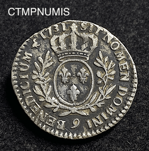 ,MONNAIE,ROYALE,LOUIS,XV,1/10,ECU,ARGENT,1731,9,RENNES,