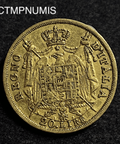 ,MONNAIE,ITALIE,20,LIRE,OR,NAPOLEON,1808,MILAN,