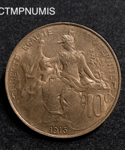 ,MONNAIE,10,CENTIMES,DUPUIS,1915,SUP,
