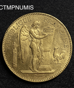 ,100,FRANCS,OR,MONNAIE,GENIE,1882,