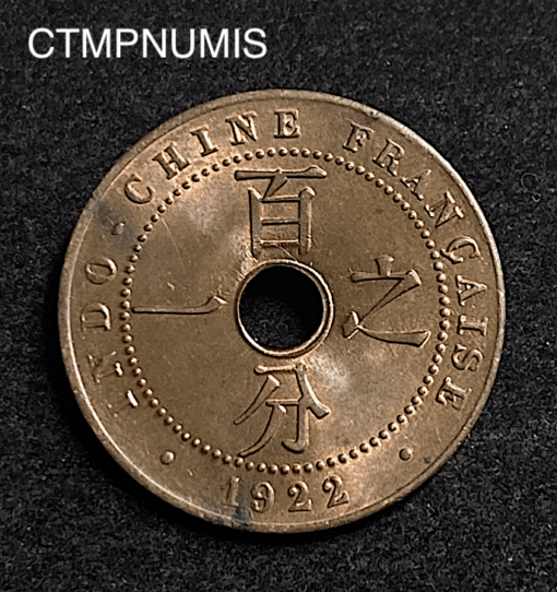 ,MONNAIE,INDOCHINE,1,CENT,1922,