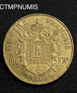 ,MONNAIE,100,FRANCS,OR,NAPOLEON,III,1866,