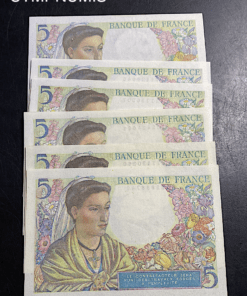 ,BILLET,5,FRANCS,BERGER,NEUFS,LOT,