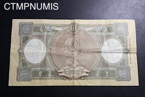 ,BILLET,ITALIE,5000,LIRE,VERT,MARRON,BOGGIONE,