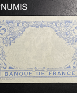 ,BILLET,5,FRANCS,BLEU,1916,VIERGE,NEUF,