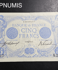 ,BILLET,5,FRANCS,BLEU,28,JUIN,1913,CANCER,NEUF,