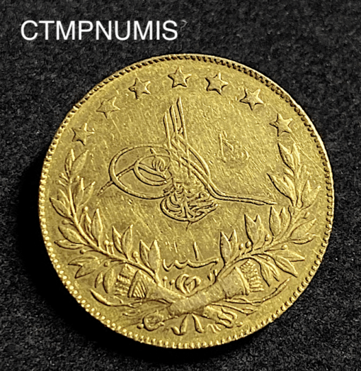 ,MONNAIE,TURQUIE,100,PIASTRES,OR,1327,1,
