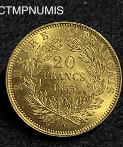 ,MONNAIE,20,FRANCS,OR,NAPOLEON,1855,