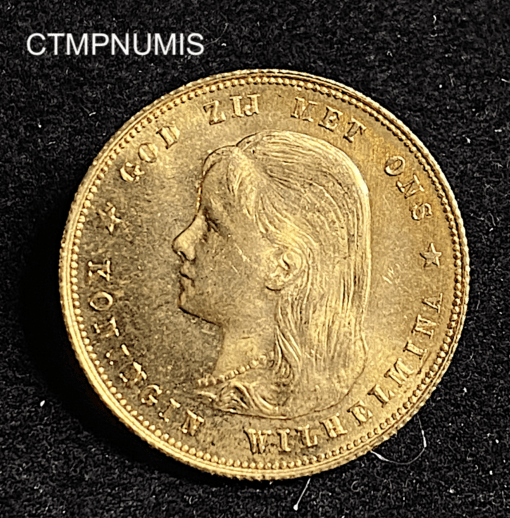 ,MONNAIE,PAYS,BAS,10,GULDEN,OR,1897,