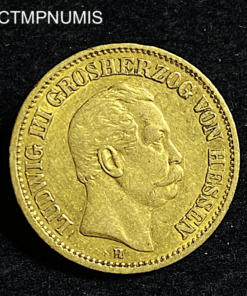 ,MONNAIE,ALLEMAGNE,HESSEN,20,MARK,OR,1872,