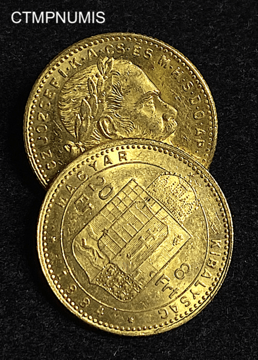 ,MONNAIE,HONGRIE,20,FRANCS,8,FORINT,1884,
