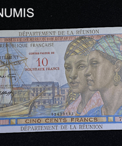 ,BILLET,REUNION,10,NOUVEAUX,FRANCS,SUR,500,