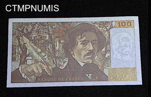 ,BILLET,100,FRANCS,DELACROIX,1980,NEUF,