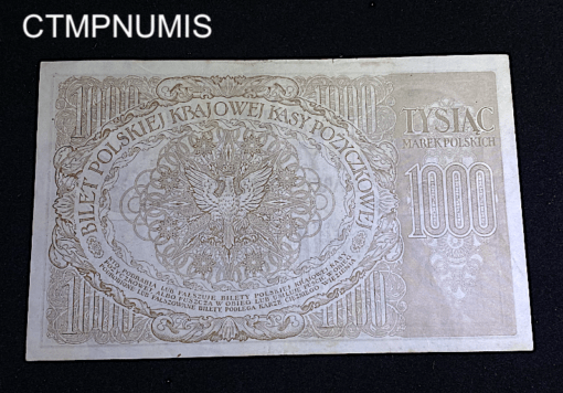 ,BILLET,POLOGNE,1000,MAREK,1919,
