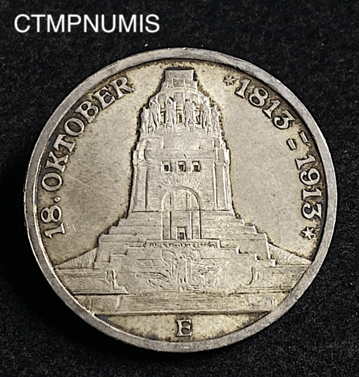 ,MONNAIE,ALLEMAGNE,SAXE,3,MARK,ARGENT,1913,