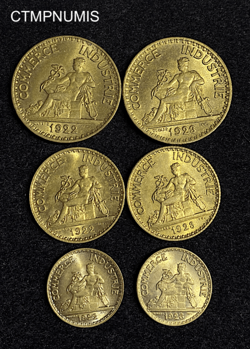 ,LOT,1,2,FRANCS,DOMARD,1922,1923,SPL,