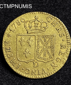 ,MONNAIE,LOUIS,OR,LOUIS,XVI,1786,D,LYON,