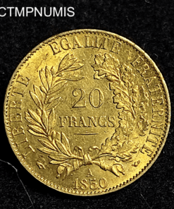 ,MONNAIE,20,FRANCS,OR,CERES,1850,SUP,