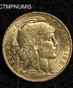 ,MONNAIE,20,FRANCSOR,COQ,1899,SUP,