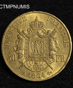 ,MONNAIE,50,FRANCS,OR,NAPOLEON,1864,