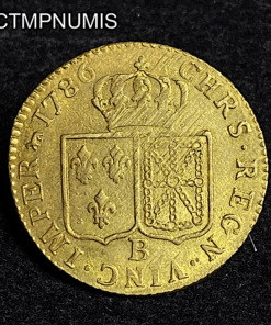 ,MONNAIE,LOUIS,OR,LOUIS,XVI,1786,B,ROUEN,