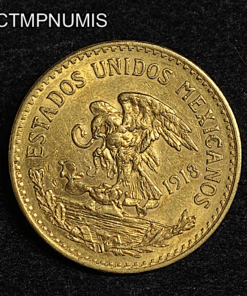 ,MONNAIE,MEXIQUE,20,PESOS,OR,1918,