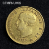 ,MONNAIE,ITALIE,40,LIRE,OR,1810,M,MILAN,