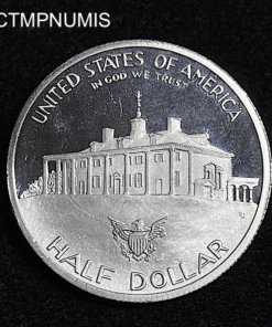 ,MONNAIE,ETATS,UNIS,1/2,DOLLAR,ARGENT,1982,