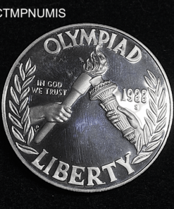 ,MONNAIE,ETATS,UNIS,1,DOLLAR,ARGENT,1988,OLYMPIAD,SEOUL,