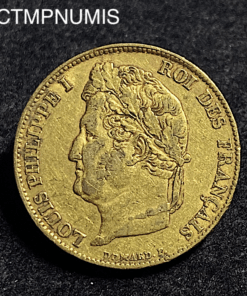 ,MONNAIE,20,FRANCS,OR,LOUIS,PHILIPPE,1834,