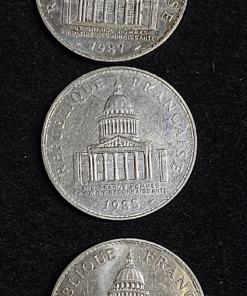 ,MONNAIE,100,FRANCS,ARGENT,PANTHEON,1987,1988,1989,