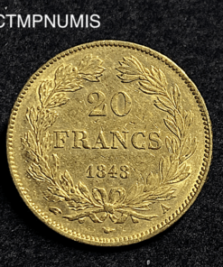 ,MONNAIE,20,FRANCS,OR,LOUIS,PHILIPPE,1848,