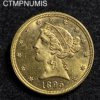 ,MONNAIE,ETATS,UNIS,5,DOLLAR,OR,1895,SUP,