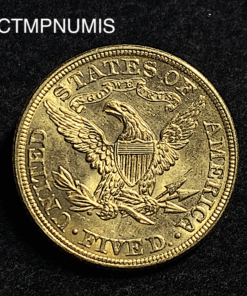 ,MONNAIE,ETATS,UNIS,5,DOLLAR,OR,1895,SUP,