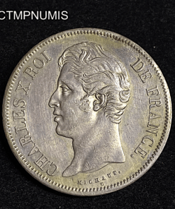 ,MONNAIE,5,FRANCS,CHARLES,X,1829,