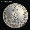 ,MONNAIE,NORVEGE,2,KRONER,ARGENT,1914,