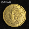 ,MONNAIE,ETATS,UNIS,20,DOLLAR,OR,1867,