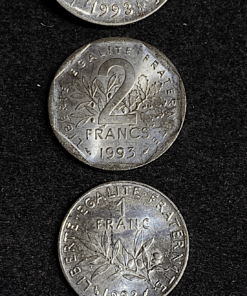 ,MONNAIE,1/2,1,2,5,FRANCS,SEMEUSE,1993,