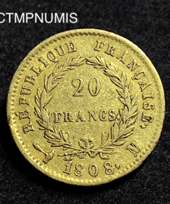 ,MONNAIE,20,FRANCS,OR,NAPOLEON,1808,M,TOULOUSE,