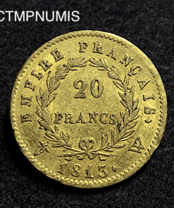 ,MONNAIE,EMPIRE,20,FRANCS,OR,NAPOLEON,1813,W,LILLE,