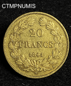 ,MONNAIE,20,FRANCS,OR,LOUIS,PHILIPPE,1841,