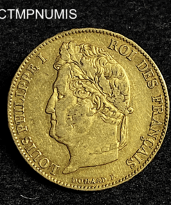 ,MONNAIE,20,FRANCS,OR,LOUIS,PHILIPPE,1841,