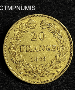 ,MONNAIE,20,FRANCS,OR,LOUIS,PHILIPPE,1848,