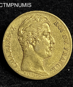 ,MONNAIE,20,FRANCS,OR,CHARLES,X,1828,