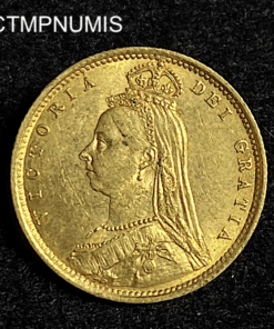 ,MONNAIE,ROYAUME,UNI,1/2,SOUVERAIN,OR,1890,