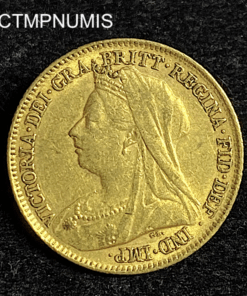 ,MONNAIE,ROYAUME,UNI,1/2,SOUVERAIN,OR,1898,