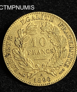 ,MONNAIE,10,FRANCS,OR,CERES,1896,