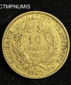 ,MONNAIE,10,FRANCS,OR,CERES,1850,