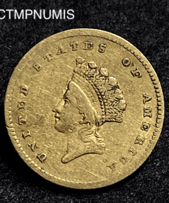,MONNAIE,ETATS,UNIS,1,DOLLAR,OR,1854,